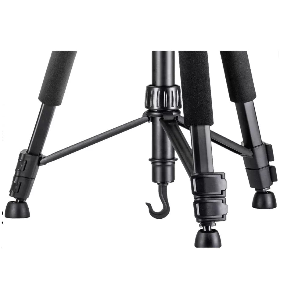 Heavy‑Duty 3‑Way Panhead Camera Tripod