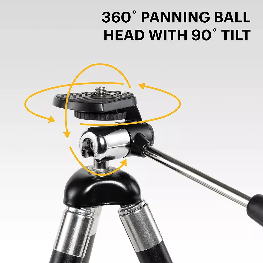 Adjustable Travel Camera Tripod with Bluetooth Remote
